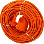 Exin Verlengsnoer - 20 meter - 2 x 1mm² - Oranje
